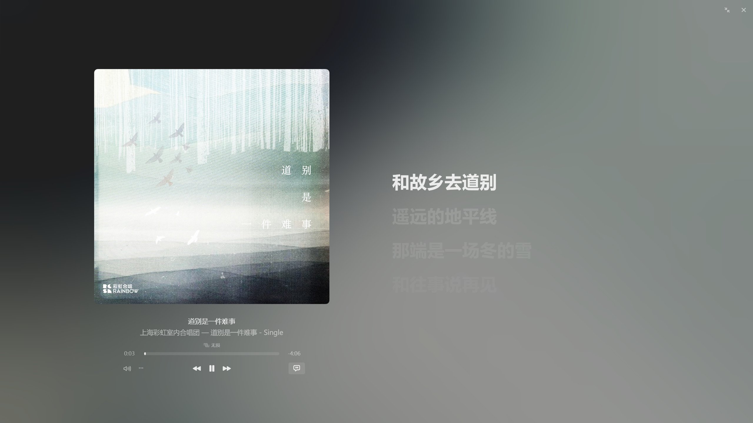 道别是一件难事